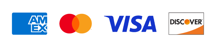 Visa, Mastercard, Amex, Discover